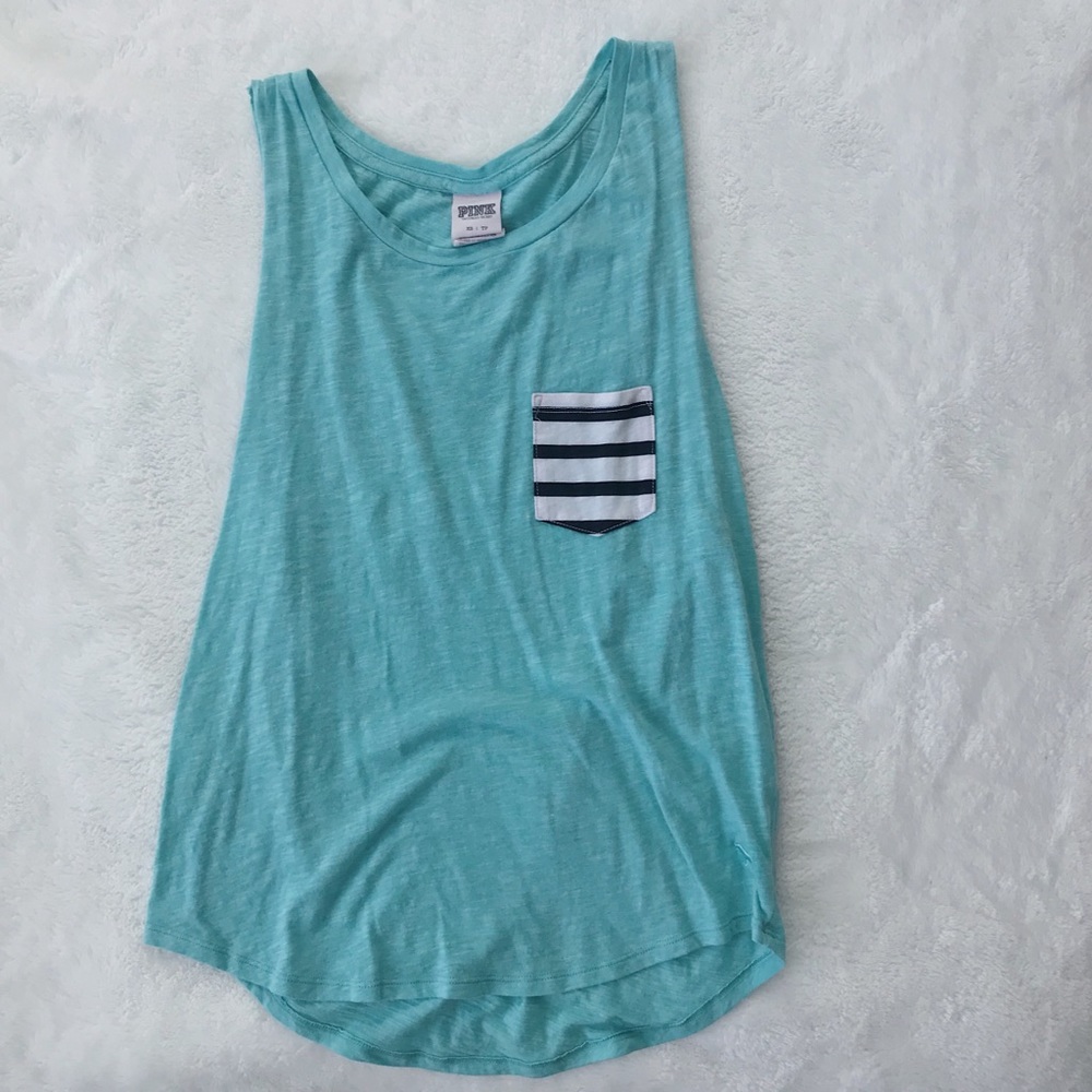 PINK Victoria’s Secret Green Muscle Tee